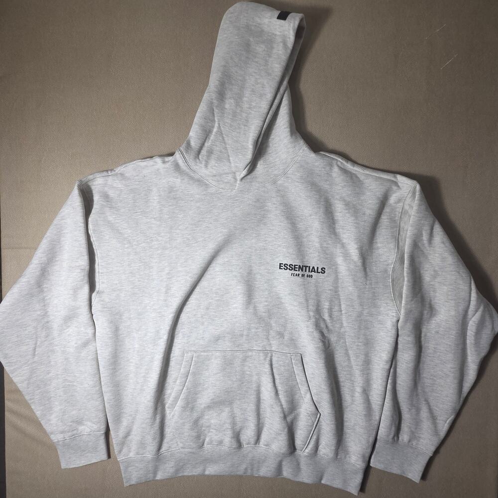 Fear of God Essentials Hoodie Light Oatmeal Size XL